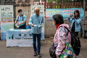Hong Kong Staff Of Audit Commission 2023 District Council Election Promotion Activity