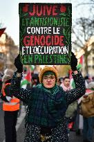 March For Peace And Justice Between Palestinians And Israelis - Paris