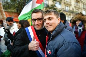 March For Peace And Justice Between Palestinians And Israelis - Paris