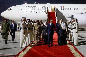 President Macron Visits The Emir Of Qatar - Doha