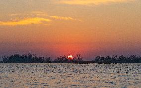 Hongze Lake Wetland National Nature Reserve in Suqian