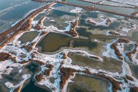 Mirabilite Crystallization in A Salt Lake in Yuncheng