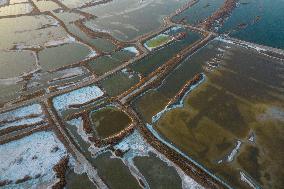 Mirabilite Crystallization in A Salt Lake in Yuncheng