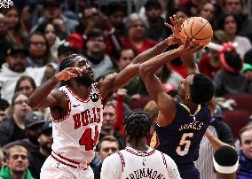 (SP)U.S.-CHICAGO-BASKETBALL-NBA-PELICANS VS BULLS