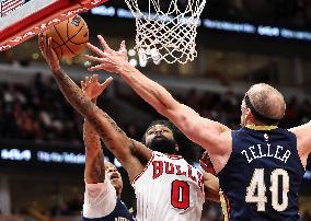 (SP)U.S.-CHICAGO-BASKETBALL-NBA-PELICANS VS BULLS