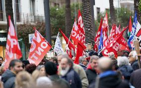 Protest Against The Construction Plan For The Messina Bridge