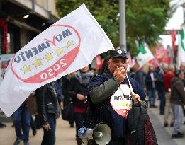 Protest Against The Construction Plan For The Messina Bridge