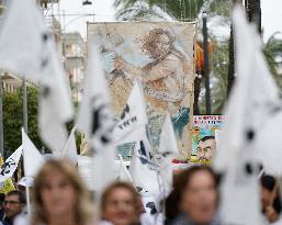 Protest Against The Construction Plan For The Messina Bridge