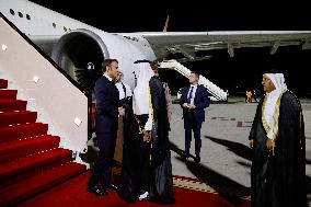 President Macron Visits The Emir Of Qatar - Doha