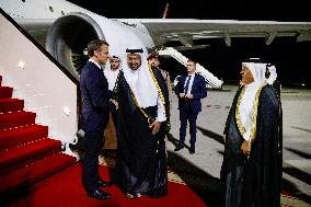 President Macron Visits The Emir Of Qatar - Doha