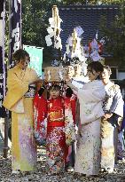 Festival for children in western Japan