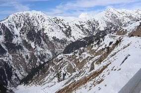 Snow-Covered Peaks Of Pir Panjal Range In Poonch
