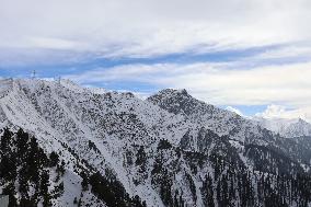 Snow-Covered Peaks Of Pir Panjal Range In Poonch
