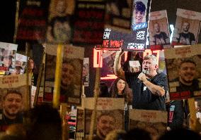 ISRAEL-TEL AVIV-HOSTAGES-RALLY