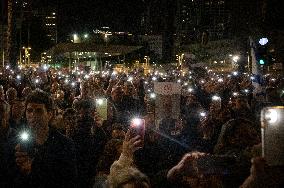 ISRAEL-TEL AVIV-HOSTAGES-RALLY