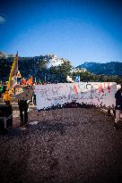 Protest Against 2030 Winter Olympics In French Alp - Briancon