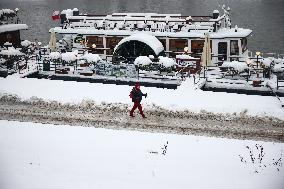 Intense Snowfall In Krakow, Poland