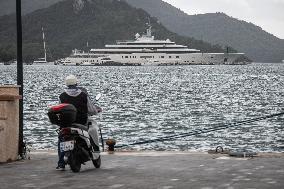 Roman Abramovich Yahct In Marmaris Port, Turkey