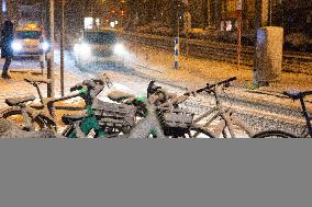 First Snow In Cologne