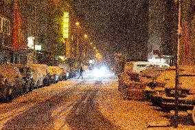 First Snow In Cologne