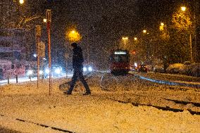 First Snow In Cologne