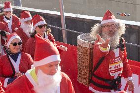 HUNGARY-BUDAPEST-SANTA RUN