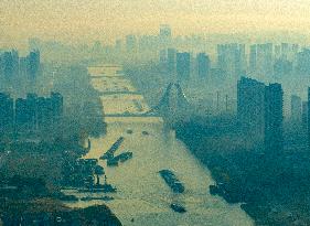 Coal Carriers Sail on The Beijing-Hangzhou Grand Canal