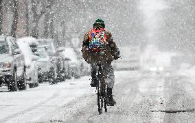 Heavy Snowfall Hits Montreal