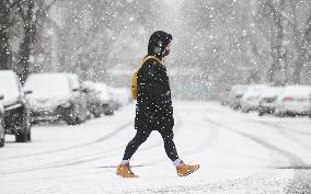 Heavy Snowfall Hits Montreal