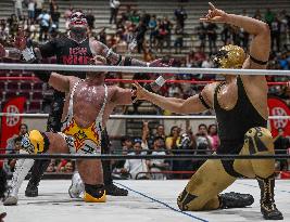 Free-Style Wrestlers Battle In 'Infierno En Cancun' Tournament Showdown