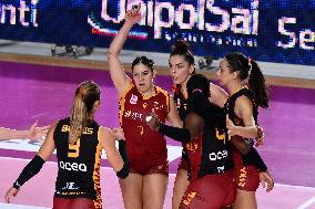 Roma Volley Club vs Honda Olivero S. Bernardo Cuneo 10th round of the Serie A1 Women's Volleyball Championship