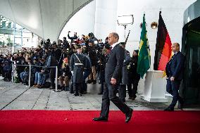 German Chancellor Scholz meets Brazilian President Lula in Berlin