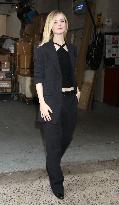 Elle Fanning Leaves Live With Kelly And Mark - NYC