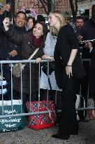 Elle Fanning Leaves Live With Kelly And Mark - NYC