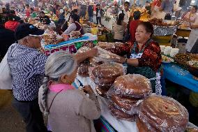 Patronal Feast In Santa Barbara De Almoloya, Puebla, Mexico