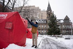 First Significant Snowfall In Halifax - Canada