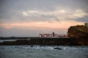 Odesa beaches in winter