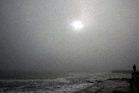 Odesa beaches in winter