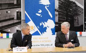Royal Visit To The Solvay Brussels School of Economics