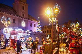 Christmas Market In Gliwice, Poland