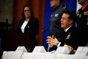 Colombia's Navy and Prosecutor Office Press Conference