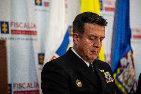 Colombia's Navy and Prosecutor Office Press Conference