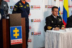 Colombia's Navy and Prosecutor Office Press Conference