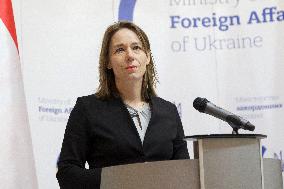 Joint briefing of Ukrainian and Dutch FMs in Kyiv