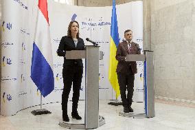 Joint briefing of Ukrainian and Dutch FMs in Kyiv