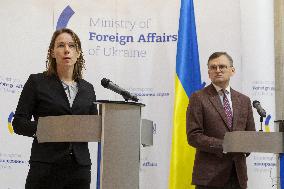 Joint briefing of Ukrainian and Dutch FMs in Kyiv