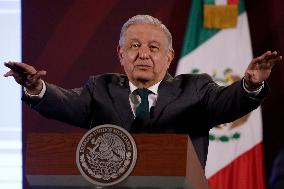 Andres Manuel Lopez Obrador, President Of Mexico News Conference