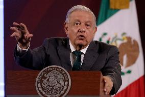 Andres Manuel Lopez Obrador, President Of Mexico News Conference