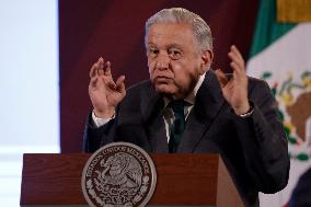 Andres Manuel Lopez Obrador, President Of Mexico News Conference