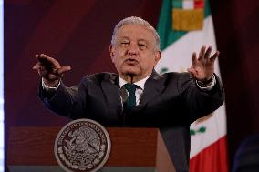 Andres Manuel Lopez Obrador, President Of Mexico News Conference